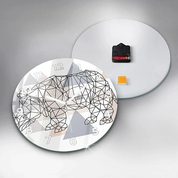 Wanduhr rund mit motiv Geometrisches Muster