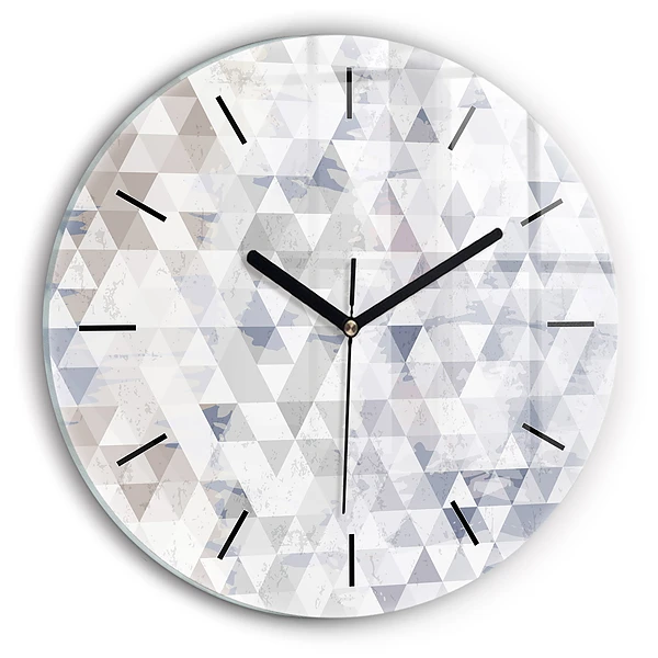Wanduhr rund Geometrisches Muster