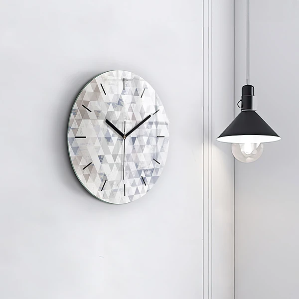 Wanduhr rund Geometrisches Muster