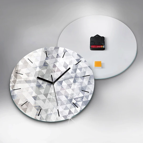 Wanduhr rund Geometrisches Muster