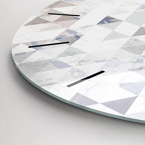 Wanduhr rund Geometrisches Muster