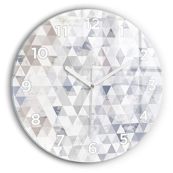 Wanduhr rund Geometrisches Muster