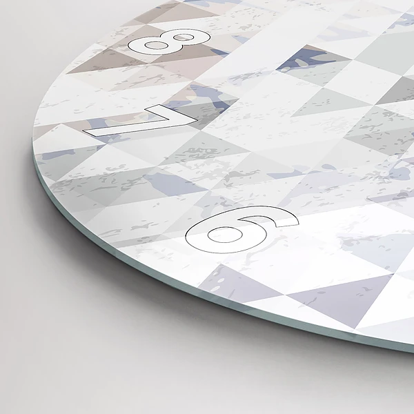 Wanduhr rund Geometrisches Muster