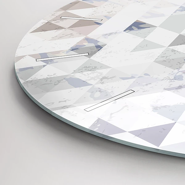 Wanduhr rund Geometrisches Muster