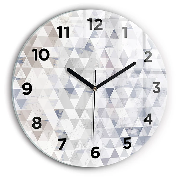 Wanduhr rund Geometrisches Muster