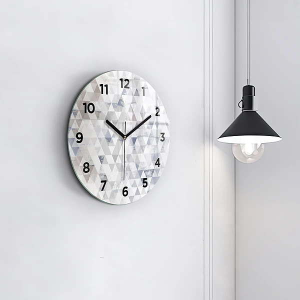 Wanduhr rund Geometrisches Muster