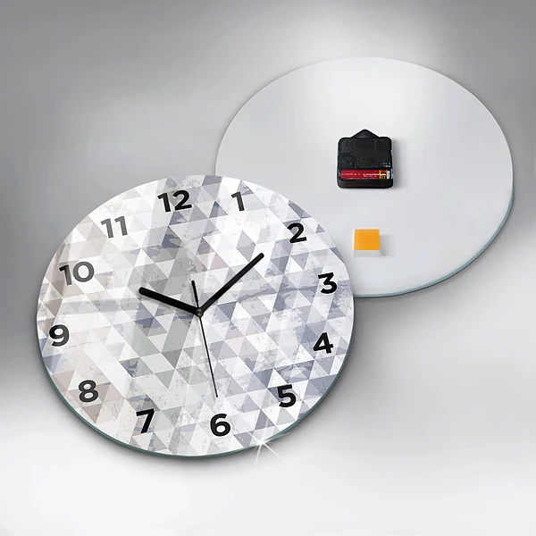 Wanduhr rund Geometrisches Muster