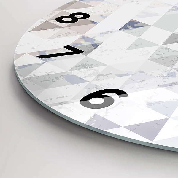 Wanduhr rund Geometrisches Muster
