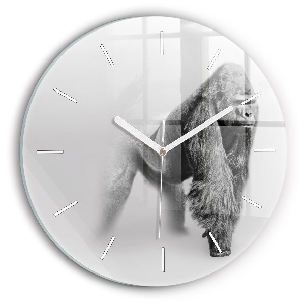 Wanduhr rund Tierische Kunstsammlung