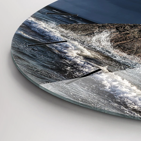 Wanduhr rund mit motiv Leuchtturm
