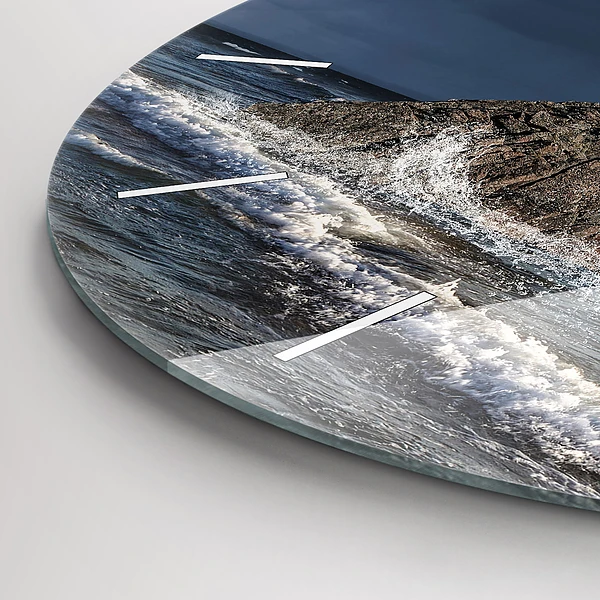 Wanduhr rund mit motiv Leuchtturm