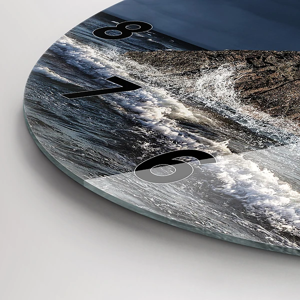 Wanduhr rund mit motiv Leuchtturm