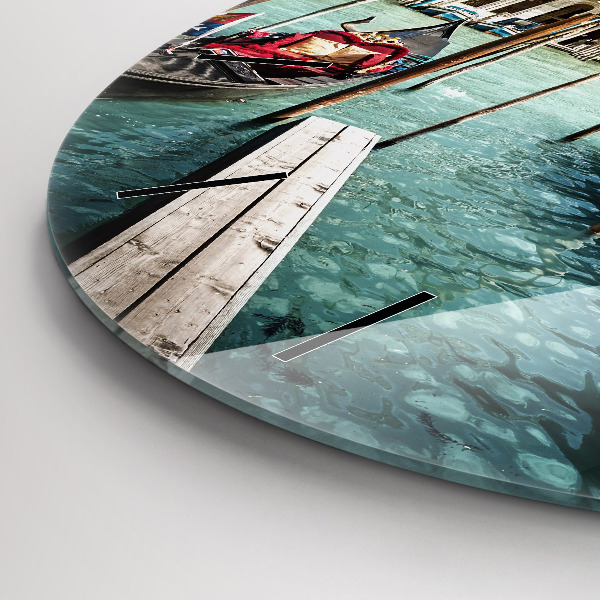 Wanduhr rund Gondeln Venedig Italien
