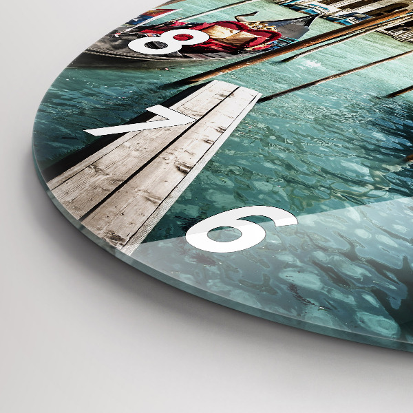 Wanduhr rund Gondeln Venedig Italien