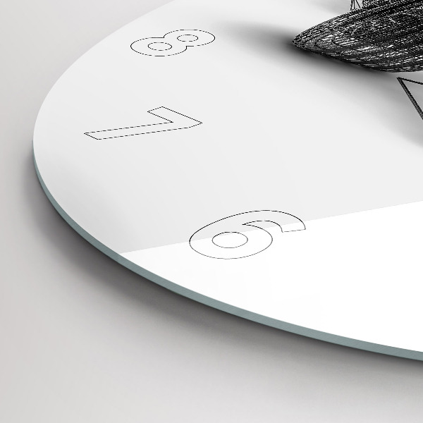 Wanduhr rund Aufbau des F1-Wagens