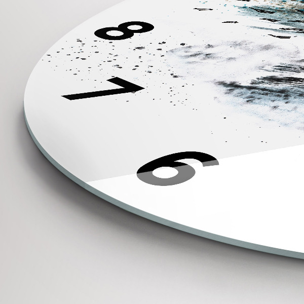 Wanduhr rund mit motiv Schiffskapitän mit Fernglas