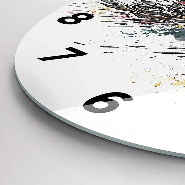 Wanduhr rund mit motiv Ein Krieger bei der Jagd