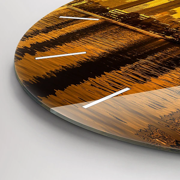 Wanduhr glas rund Zhujiang-Fluss China