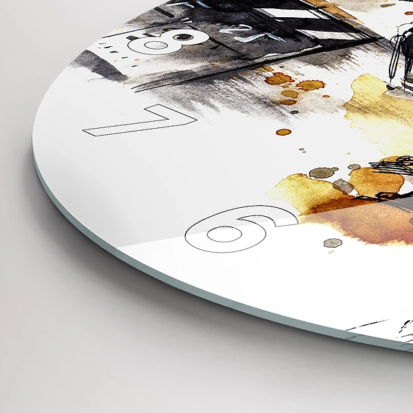 Wanduhr rund mit motiv Kinematographie Kamera