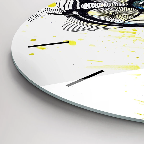 Wanduhr rund mit motiv Sonnenbrille