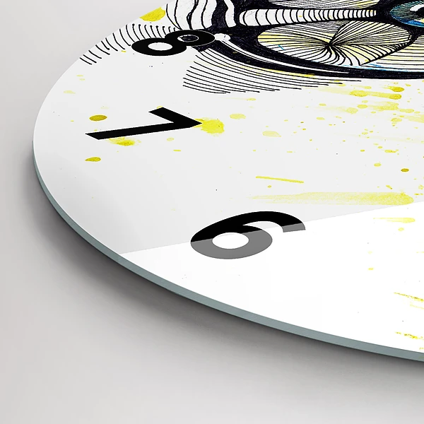 Wanduhr rund mit motiv Sonnenbrille