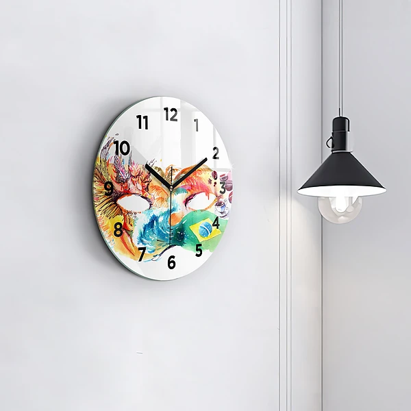 Wanduhr rund mit motiv Kultur - Flagge von Brasilien