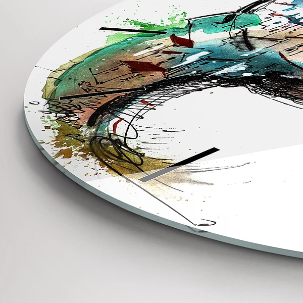 Wanduhr rund Schweizer Uhr