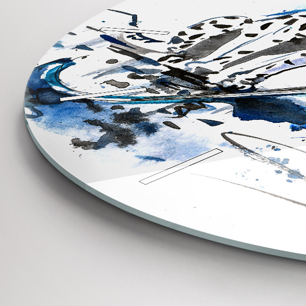 Wanduhr rund mit motiv Dalmatiner und Regenschirm