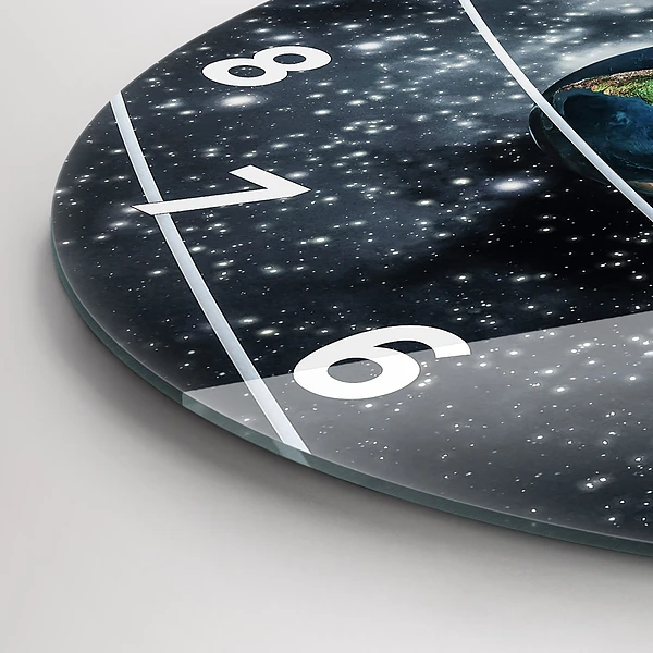 Wanduhr rund Sonnensystem