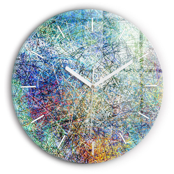 Wanduhr glas rund Abstrakt - Emotionen