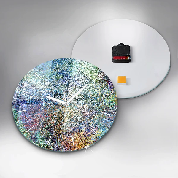 Wanduhr glas rund Abstrakt - Emotionen