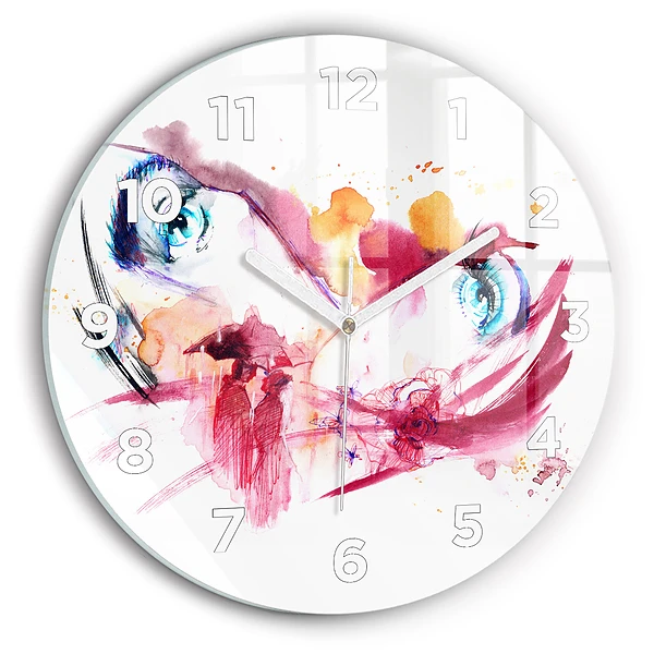 Wanduhr rund mit motiv Romantisches Paar