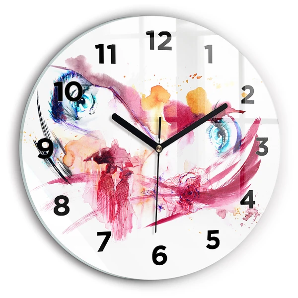 Wanduhr rund mit motiv Romantisches Paar