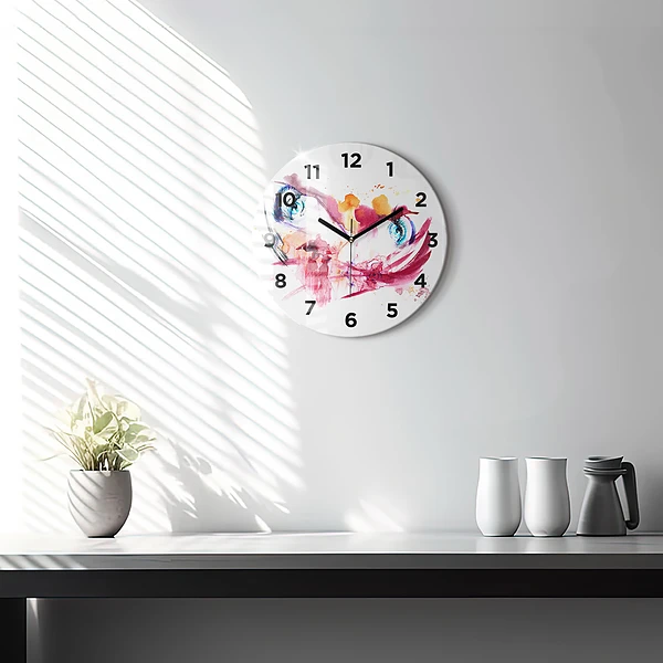Wanduhr rund mit motiv Romantisches Paar