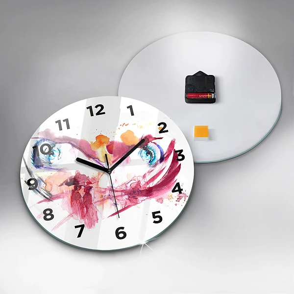Wanduhr rund mit motiv Romantisches Paar
