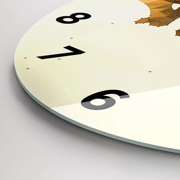 Wanduhr rund Erschaffung von Adam