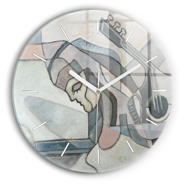 Wanduhr rund mit motiv Abstrakte Malerei
