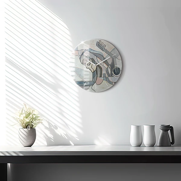 Wanduhr rund mit motiv Abstrakte Malerei