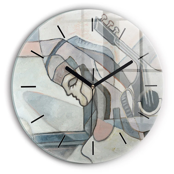 Wanduhr rund mit motiv Abstrakte Malerei