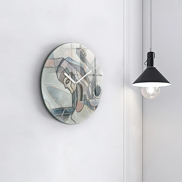 Wanduhr rund mit motiv Abstrakte Malerei