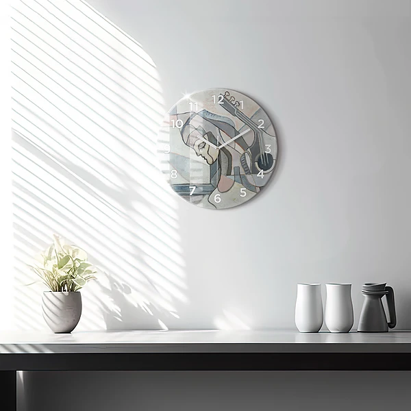 Wanduhr rund mit motiv Abstrakte Malerei