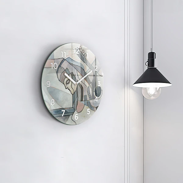 Wanduhr rund mit motiv Abstrakte Malerei