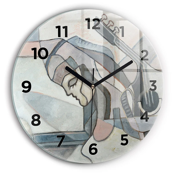 Wanduhr rund mit motiv Abstrakte Malerei