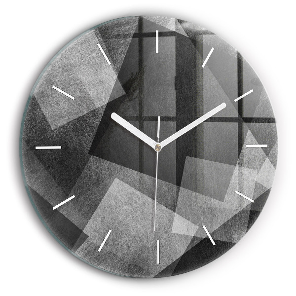 Wanduhr rund mit motiv Geometrische Abstraktion