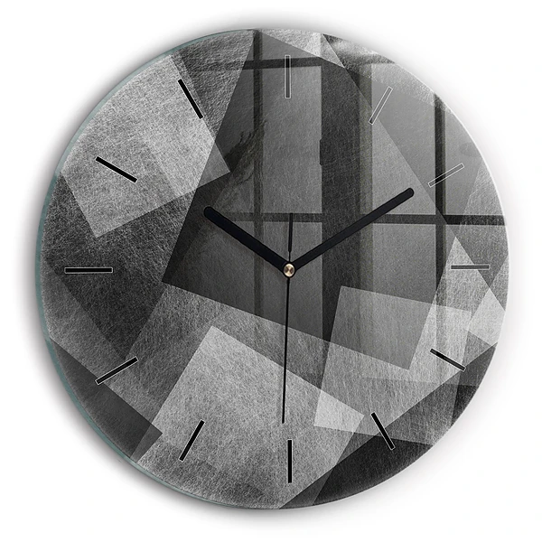 Wanduhr rund mit motiv Geometrische Abstraktion
