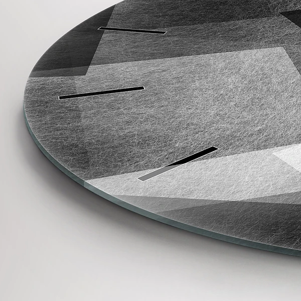Wanduhr rund mit motiv Geometrische Abstraktion