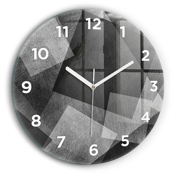 Wanduhr rund mit motiv Geometrische Abstraktion