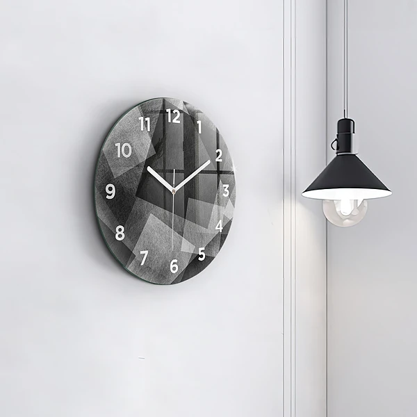 Wanduhr rund mit motiv Geometrische Abstraktion