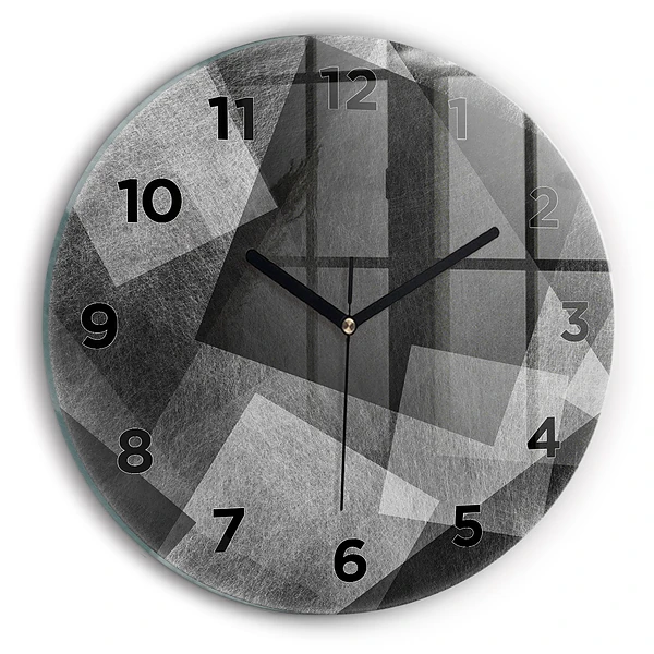 Wanduhr rund mit motiv Geometrische Abstraktion
