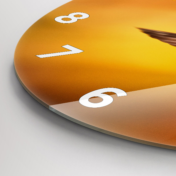 Wanduhr rund Kolibri Vogel